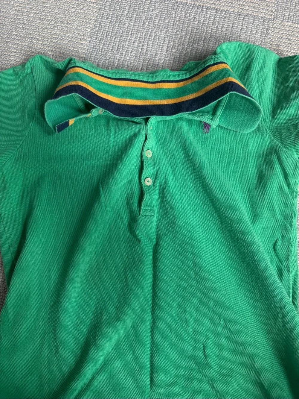 Ralph Lauren Girls' Bright Green Short-Sleeve Polo